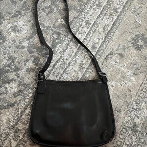 Vintage leather Coach messenger bag